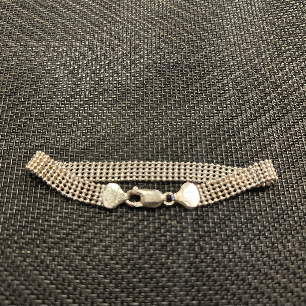 Sterling Silver FAS Mesh Bracelet